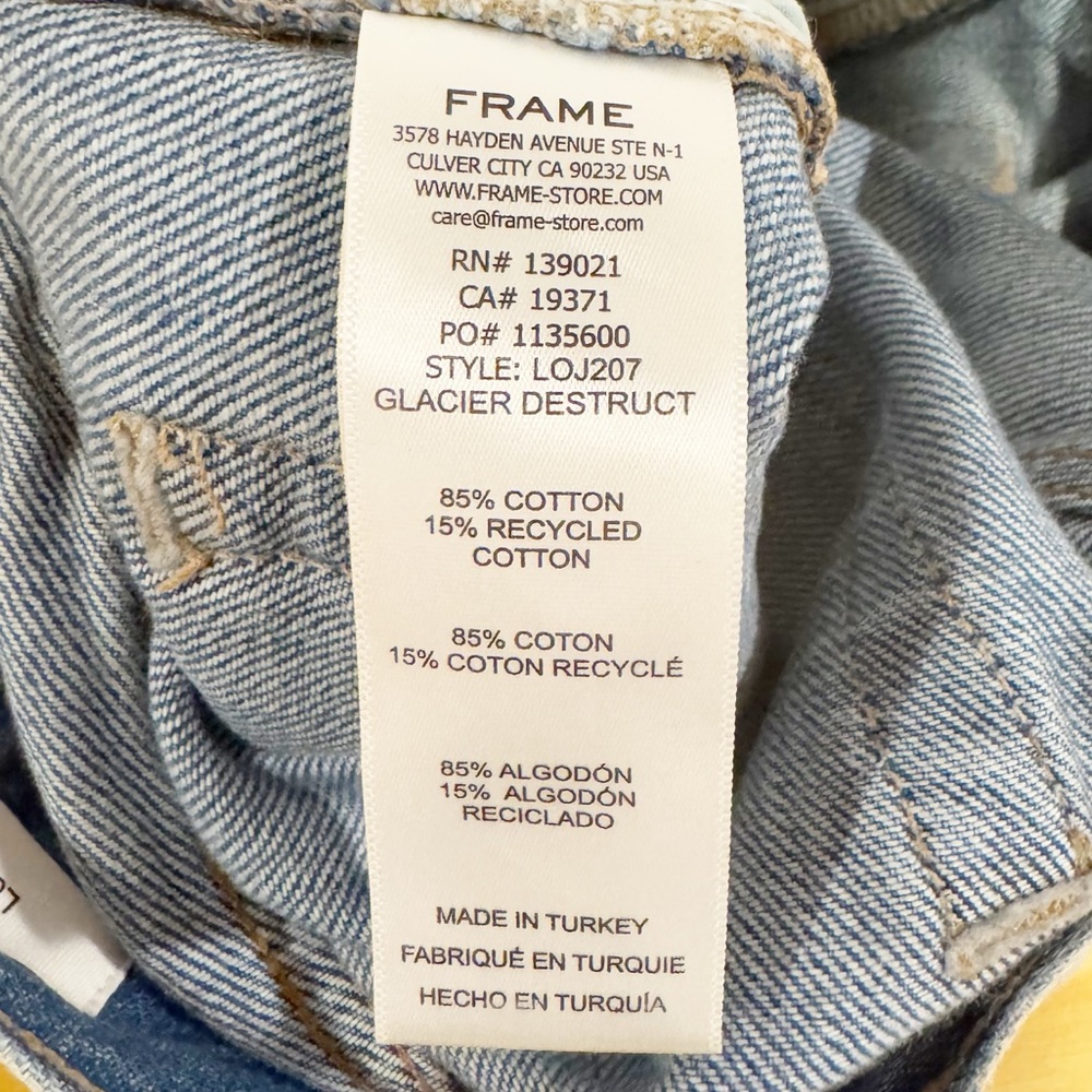 Frame‎ | Le Original Jeans LOJ207 in Glacier Destruct Wash Sz. 29 - Picture 12 of 13